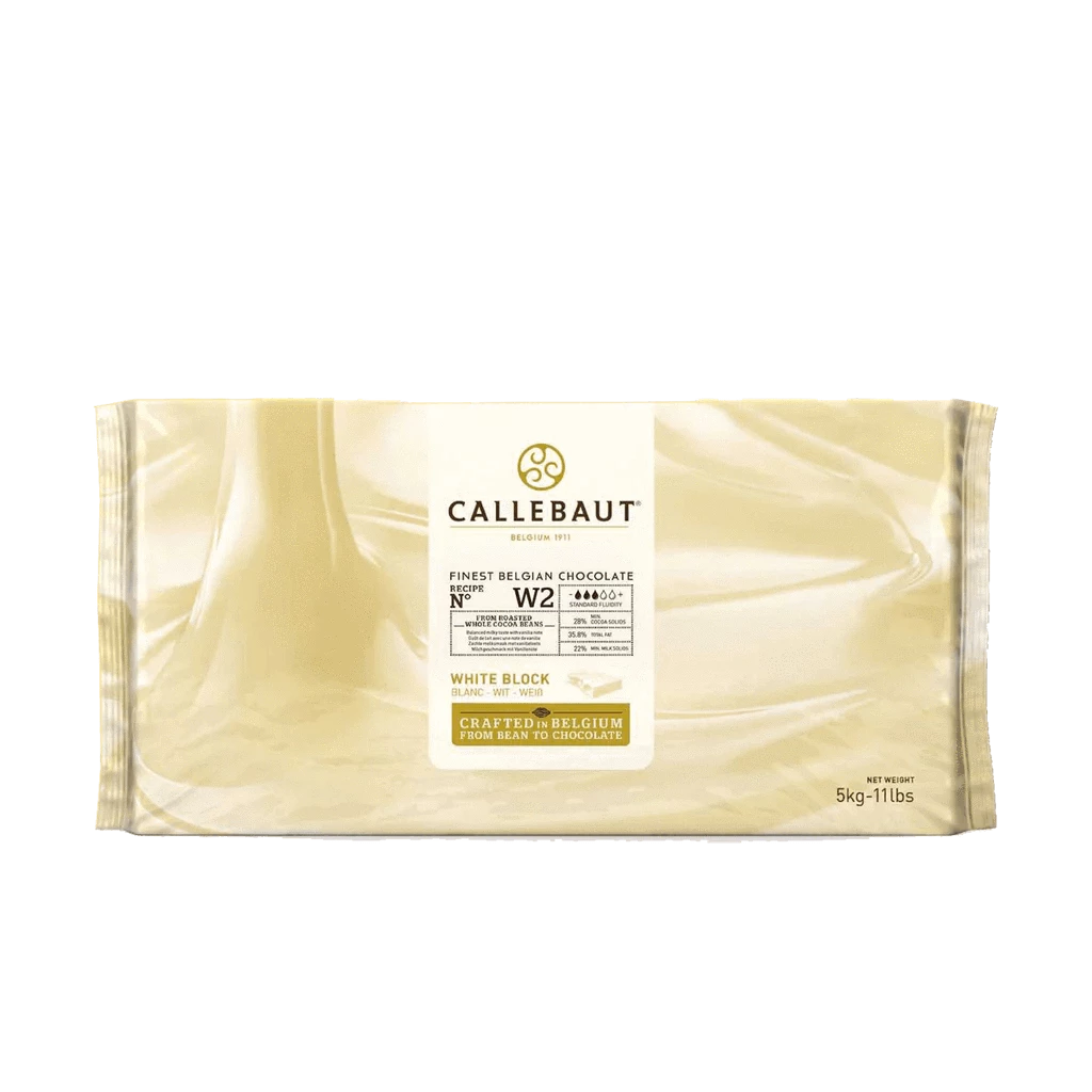 Callebaut Recipe W2  White Chocolate Block 28% - 11lbs/5 kg