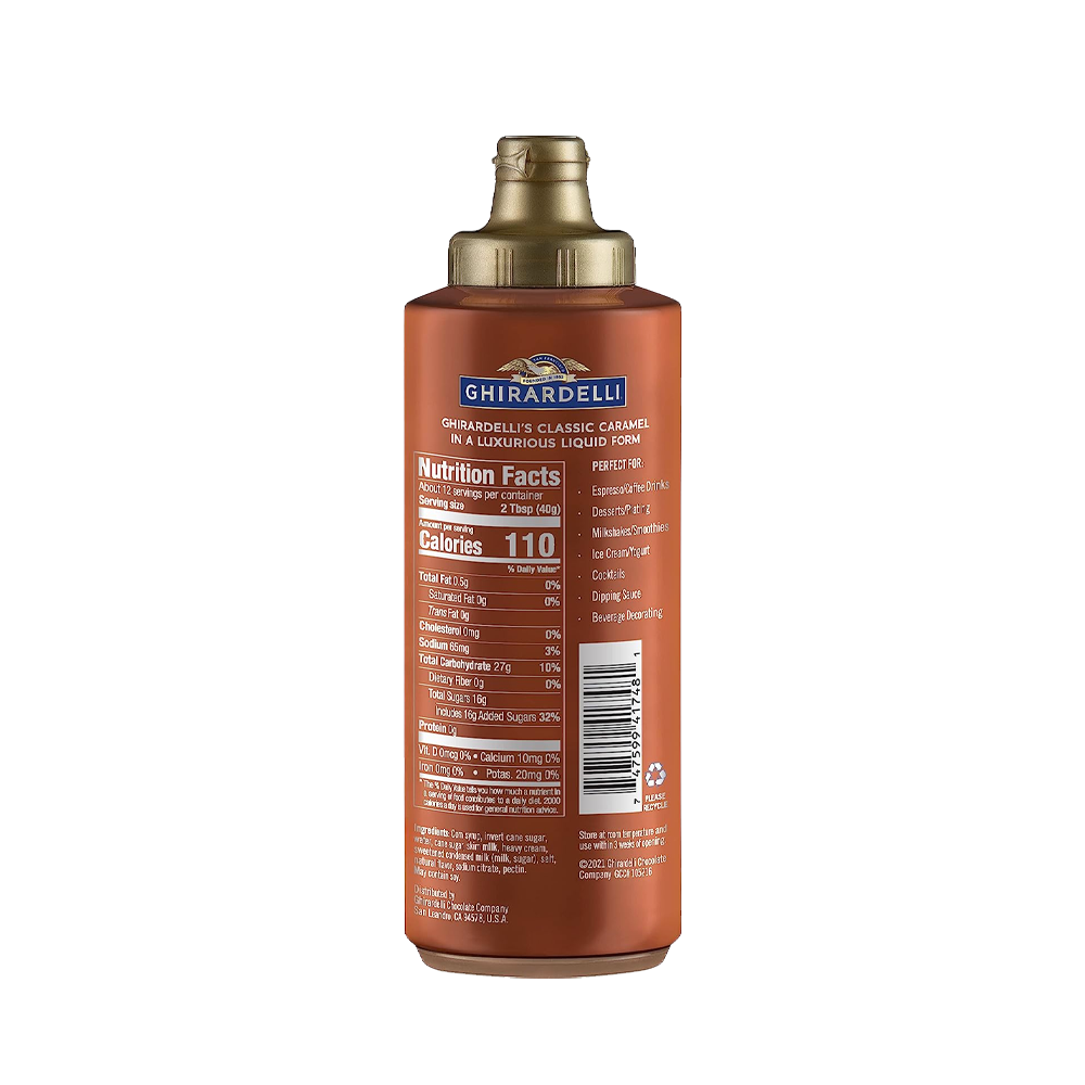 Ghirardelli Premium Caramel Sauce - 16 oz Bottle - View 2