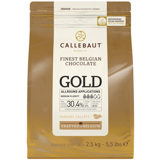 Callebaut Gold Caramel Chocolate Callets - 2.5 kg