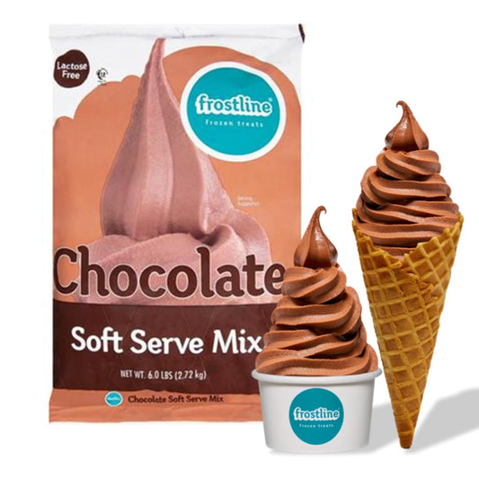 Frostline Chocolate Soft Serve Mix - 6 lb Bag