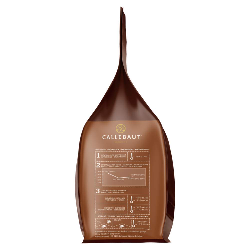 Callebaut 823 Milk Chocolate Callets 33.6% - 2.5 kg - View 4