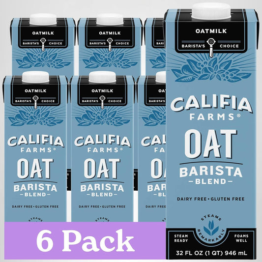 Califia Farms Oat Barista Blend - 6 x 32 fl oz