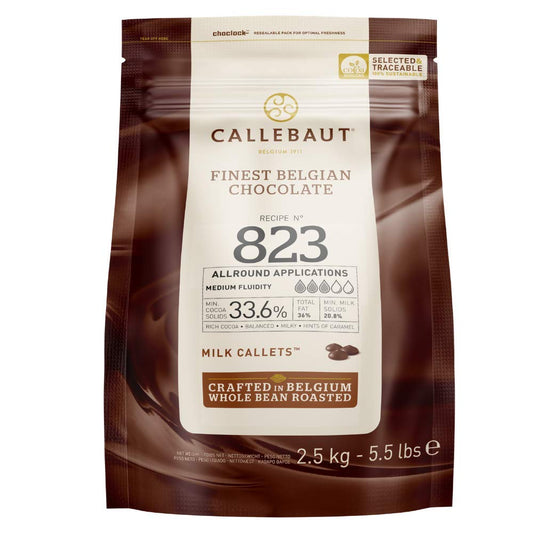 Callebaut 823 Milk Chocolate Callets 33.6% - 2.5 kg