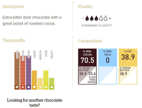 Callebaut 7030 Dark Chocolate Block 70.5% - 5 kg / 11 lbs