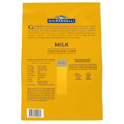 Ghirardelli Milk Chocolate Chips - 5 lb Bag