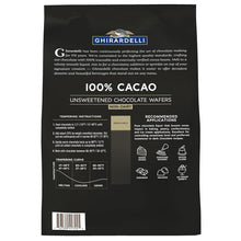 Ghirardelli 100% Cacao Unsweetened Chocolate Wafers (5 lb Bulk Bag)