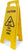 Rubbermaid Commercial Products Collapsible Bright "Caution Wet Floor" Industrial Warning Sign to Prevent Slip/Fall for Office/Restroom/Restaurant, 2-Sided, 26 Inch, Yellow