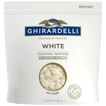 Ghirardelli Premium White Coating Wafers - 5 lb Bag