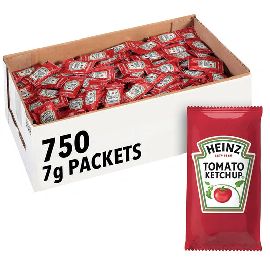 Heinz Tomato Ketchup Packets - 750 x 0.25 oz Case