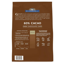 Ghirardelli Chocolate Company 60% Cacao Dark Chocolate Chips, 5lb. Bag (Pack of 1)