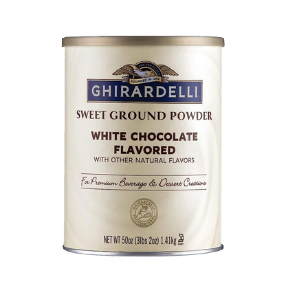 Ghirardelli White Chocolate Flavored Sweet Ground Powder - 50 oz (3.12 lb)