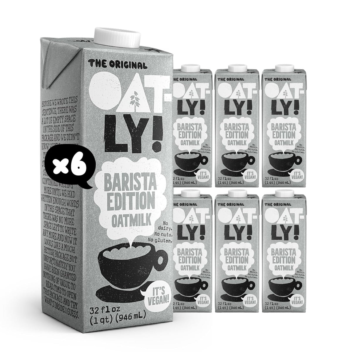 Oatly Barista Edition Oatmilk - 6 x 32 fl oz - View 3