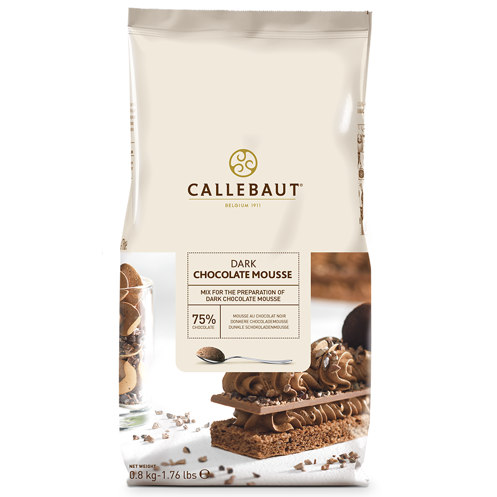 Callebaut dark chocolate mousse powder, 800 g