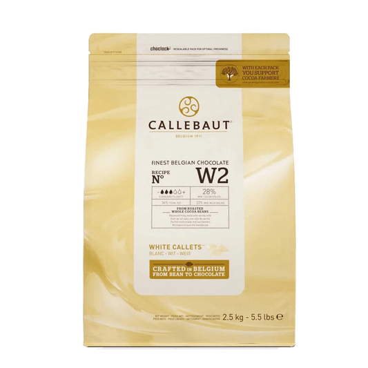 Callebaut W2 White Chocolate Callets 28% - 2.5 kg