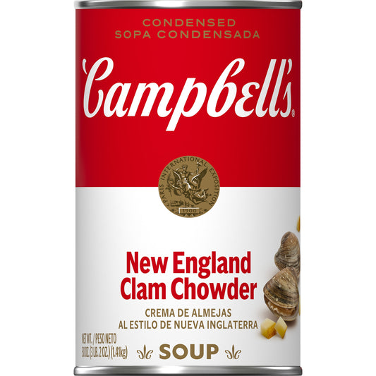 Campbell's condensed New England clam chowder, 50 oz can