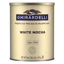 Ghirardelli white mocha frappe mix, 50 oz bag