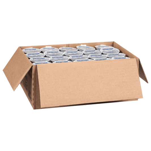 Philadelphia original cream cheese cups, 100 count case of 0.75 oz cups